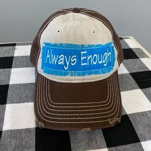 Always enough inspirational ladies baseball hat